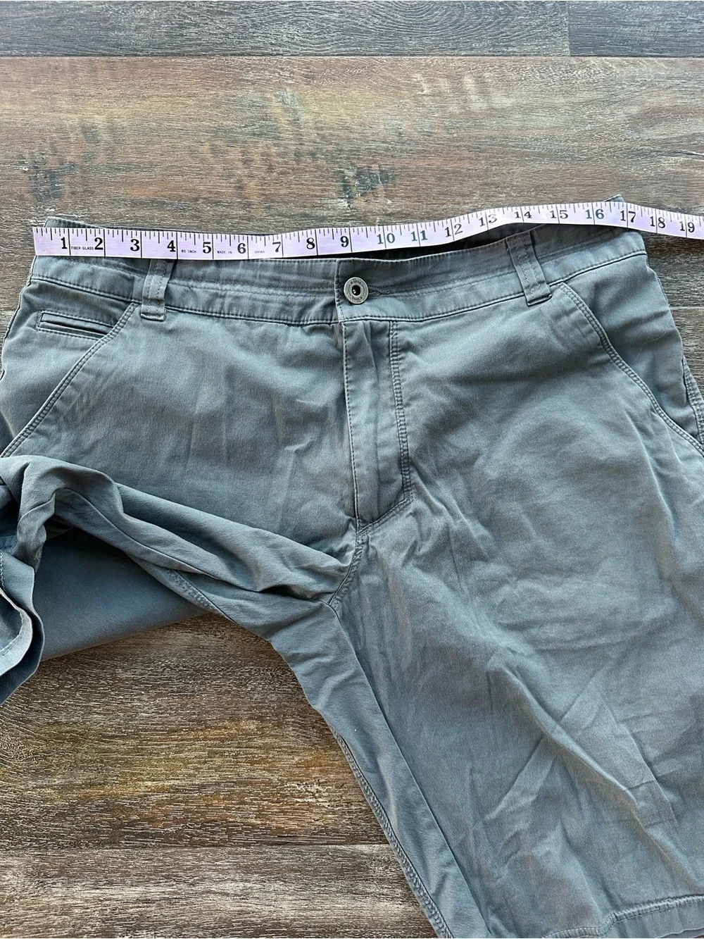 Kuhl Resistor Lite Chino Shorts Charcoal Blue Size 34